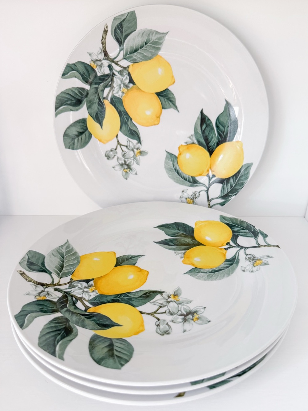Royal Norfolk Lemon Branch Dinner Plates